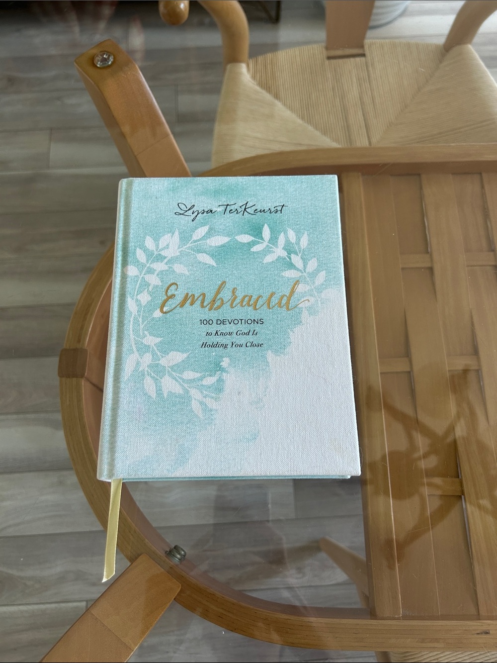 Lysa Terkeurst Embraced: 100 Devotions Hardcover Book